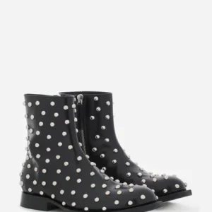 MEDLEY STUDDED LEATHER ANKLE BOOT